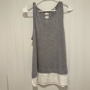 J Crew Tank with layered trim